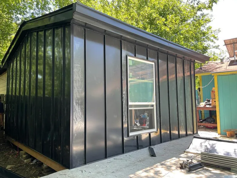 Black standing seam metal wall panels for Metal Roof Installation in Tullahoma